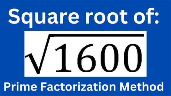 Square Root Of 1600 - How To Discuss
