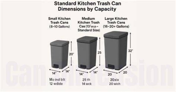 Standard Kitchen Trash Can Size