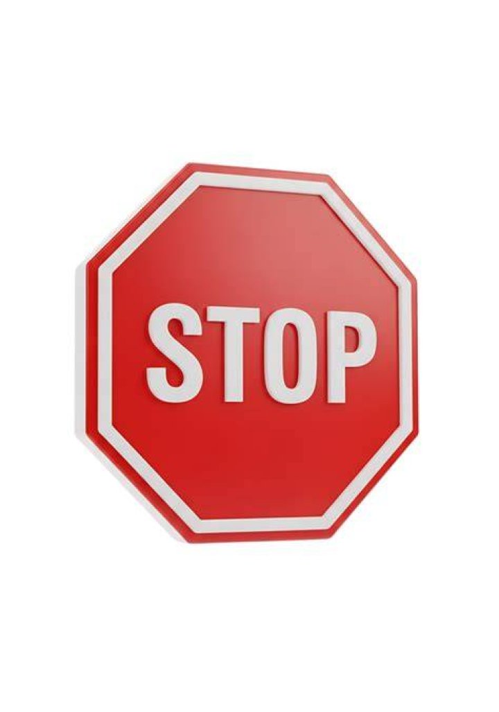 Stop Sign With White Border