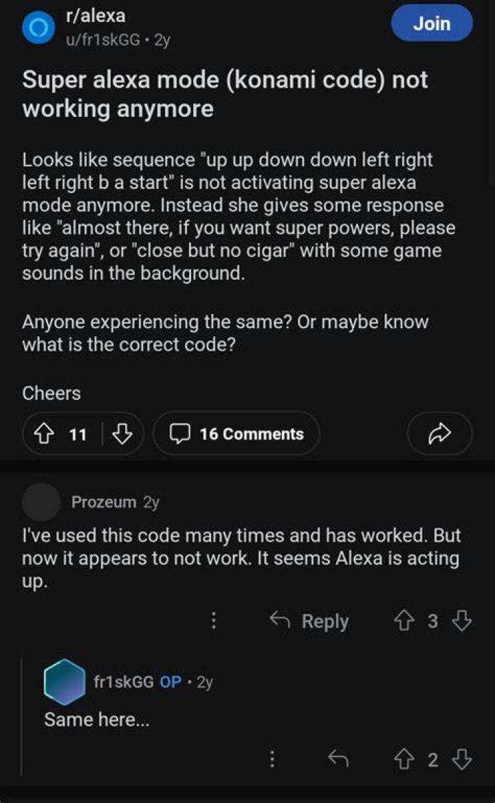 Super alexa mode code - How To Discuss