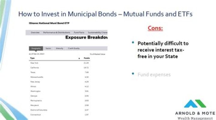 Tax free municipal bonds - How To Discuss