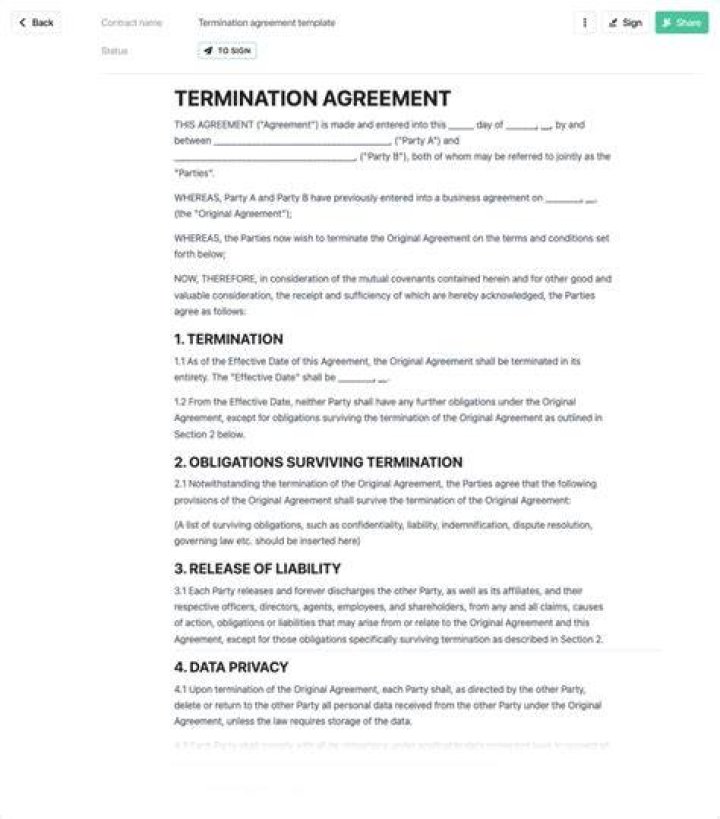 Termination of trust - How To Discuss