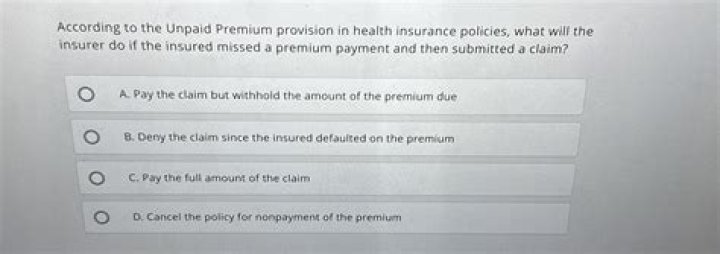 Unpaid premium provision - How To Discuss