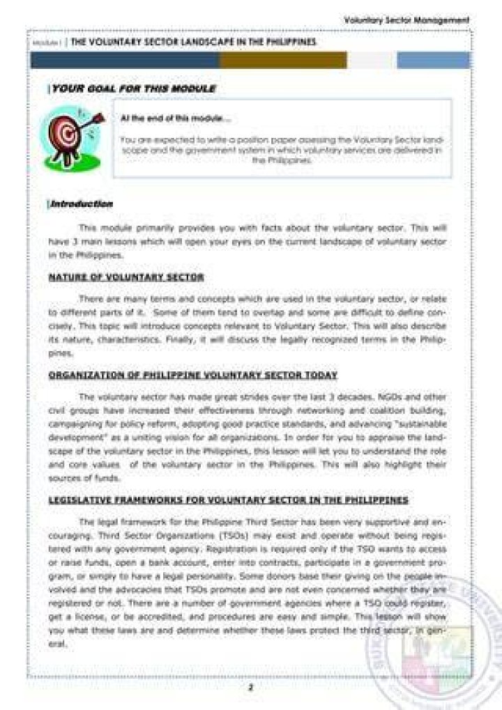 Voluntary organization - How To Discuss