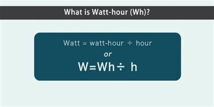 Watt hour - How To Discuss