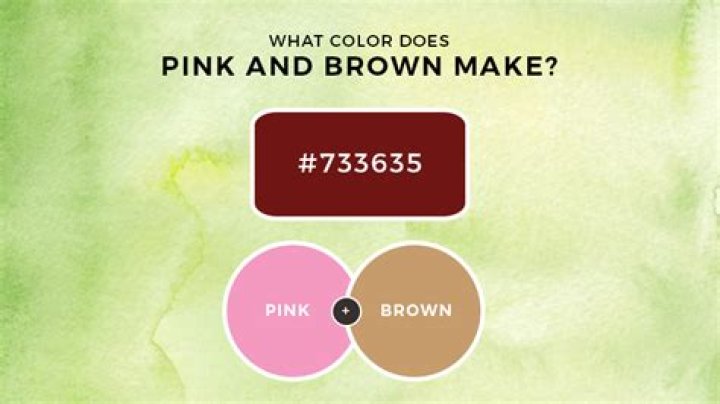 What Color Does Pink And Brown Make