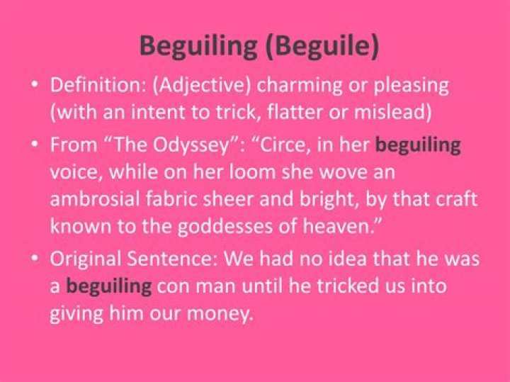 What Does Beguiling Mean - How To Discuss
