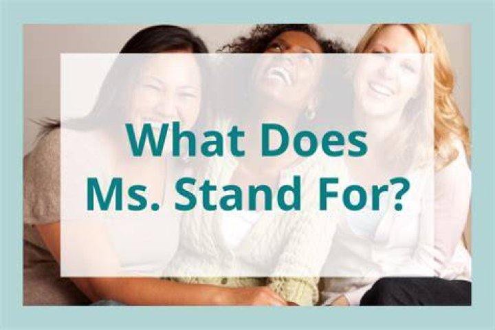 What Does Ms Stand For
