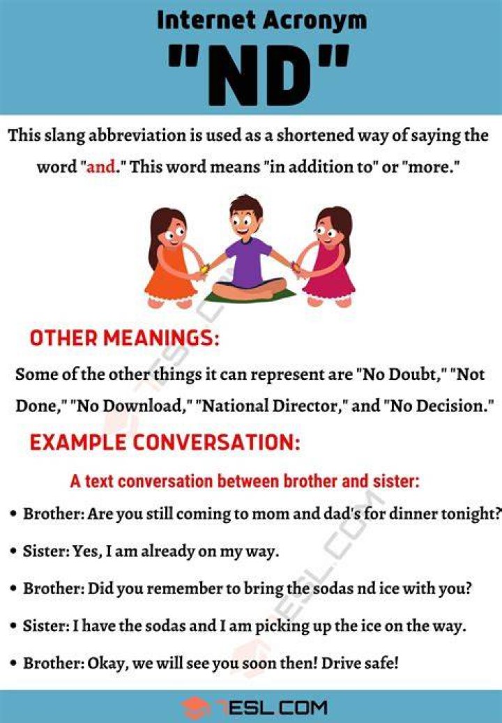What Does Nd Mean - How To Discuss