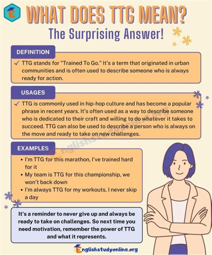 What Does Ttg Mean - How To Discuss