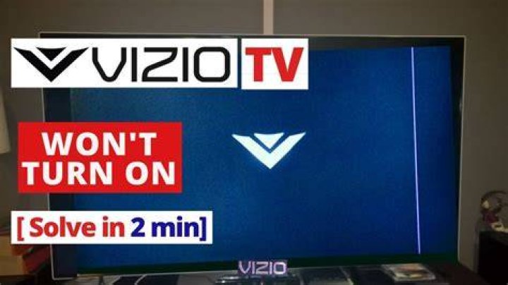 Why won t my vizio tv turn on